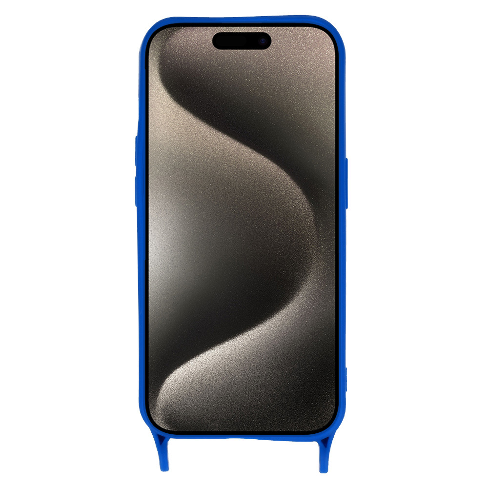 Pokrowiec Strap Silicone Case wz�r 2 niebieski Apple iPhone 11 / 3