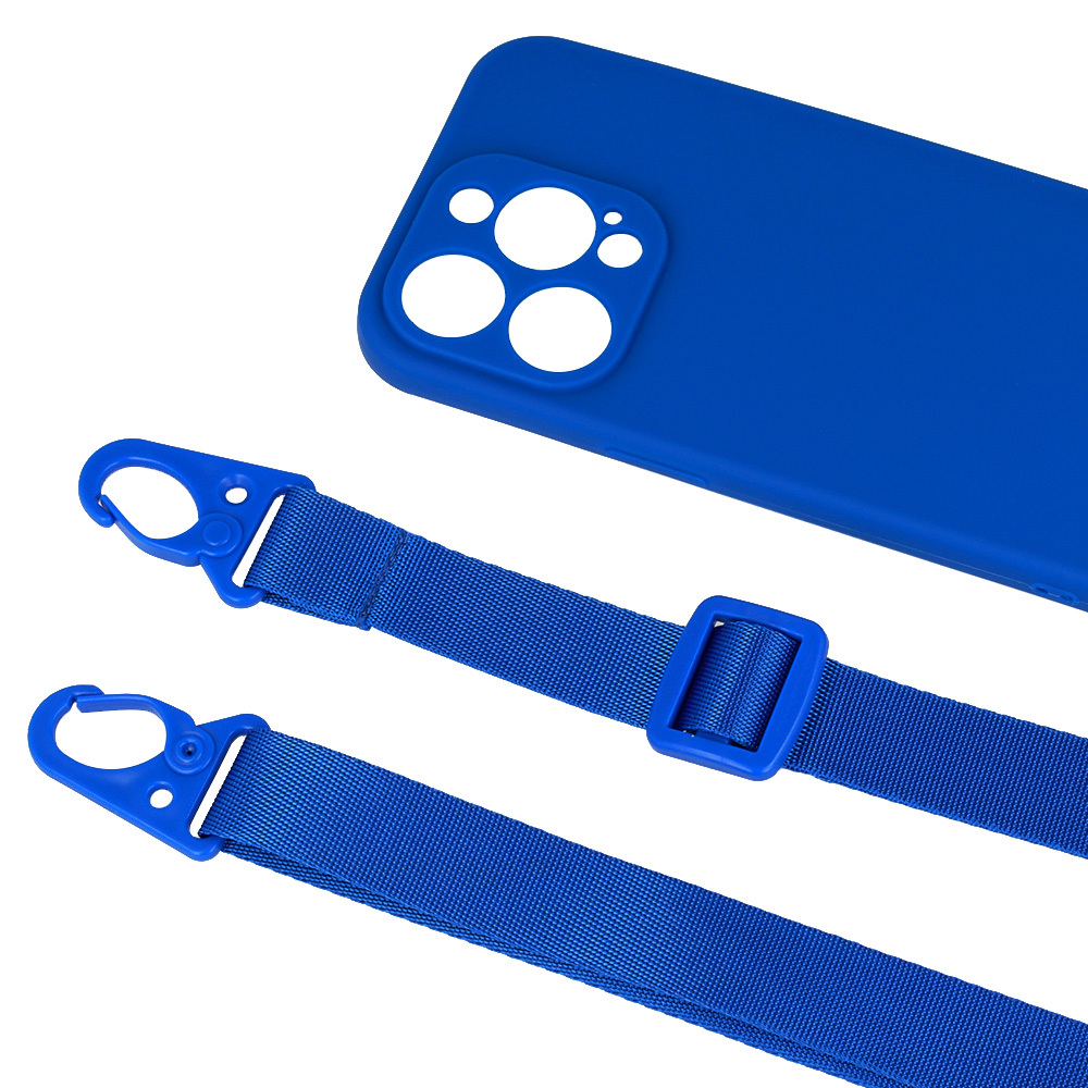 Pokrowiec Strap Silicone Case wzr 2 niebieski Apple iPhone 12 Pro / 5