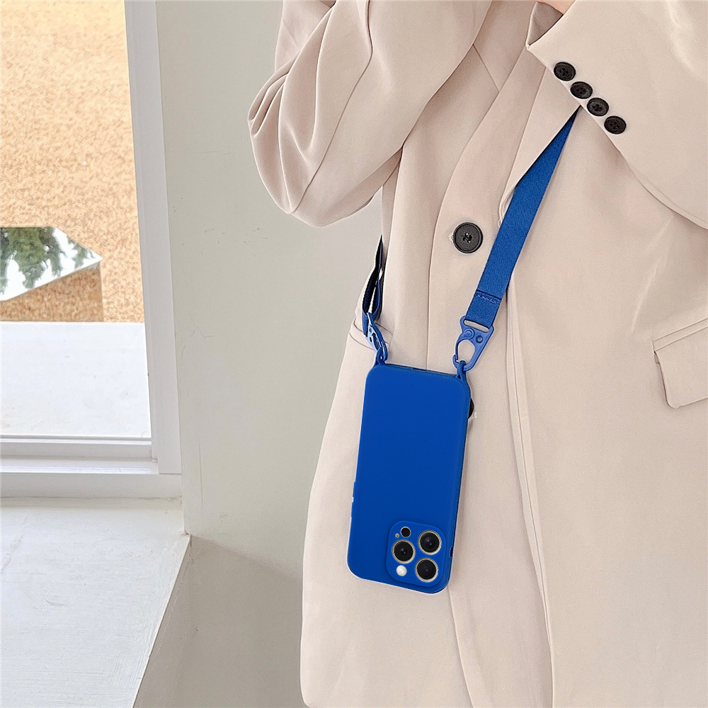 Pokrowiec Strap Silicone Case wz�r 2 niebieski Apple iPhone 15 Pro Max / 6