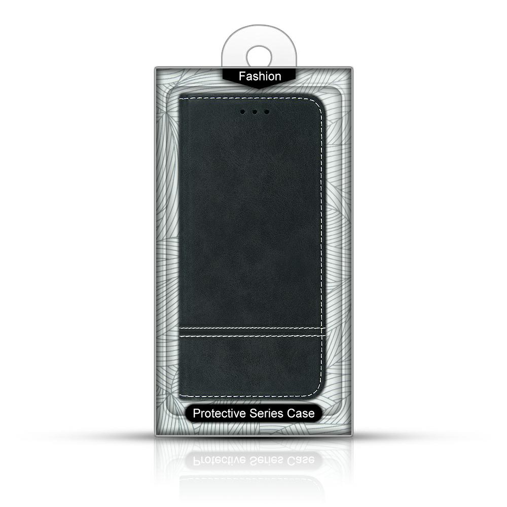 Pokrowiec Suede Book czarny Samsung Galaxy S10