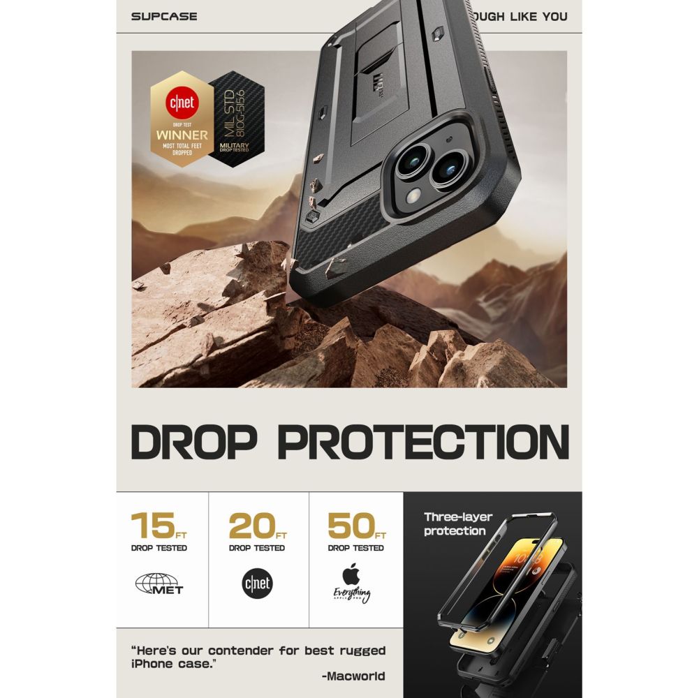 Pokrowiec Supcase Unicorn Beetle Pro czarny Apple iPhone 15 / 4 Pokrowiec Supcase Unicorn Beetle Pro czarny Apple iPhone 15 / 4