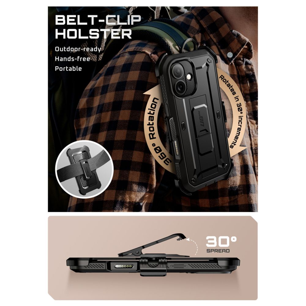 Pokrowiec Supcase Unicorn Beetle Pro czarny Apple iPhone 17 / 4