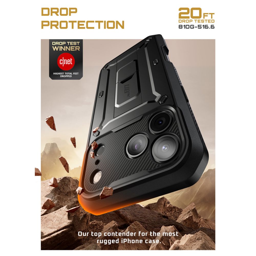 Pokrowiec Supcase Unicorn Beetle Pro czarny Apple iPhone 17 Pro / 2