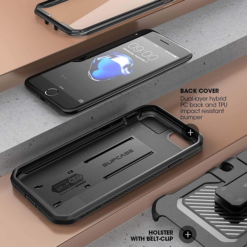 Pokrowiec Supcase Unicorn Beetle Pro czarny Apple iPhone SE 2020 / 5