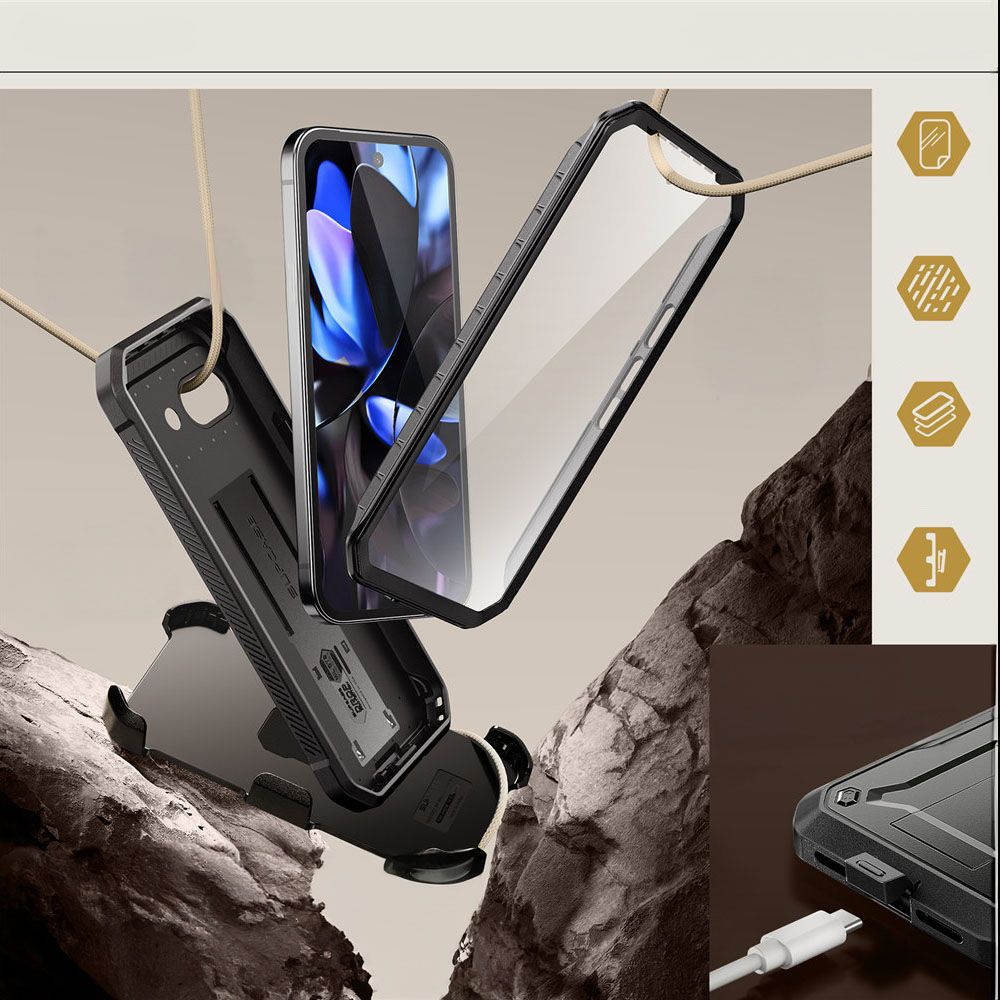 Pokrowiec Supcase Unicorn Beetle Pro czarny Google Pixel 9A / 4