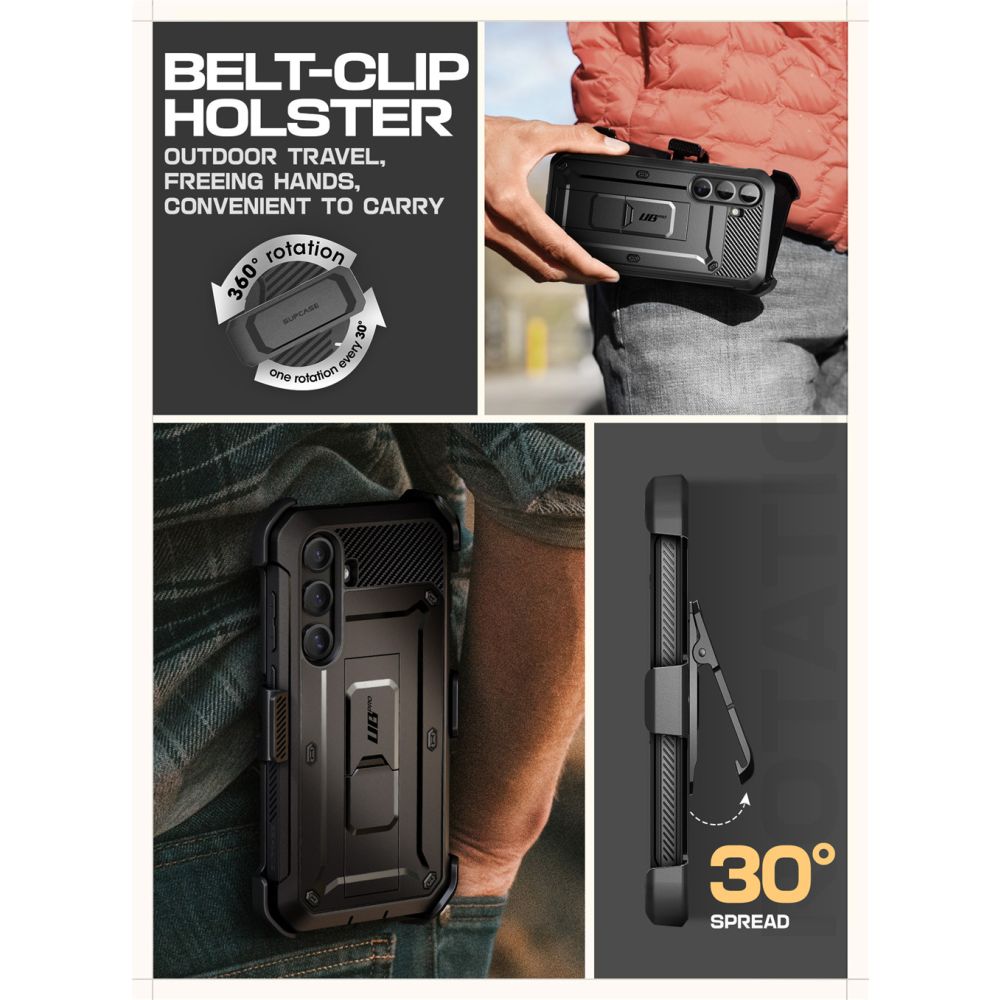 Pokrowiec Supcase Unicorn Beetle Pro czarny Samsung Galaxy S25 FE / 7