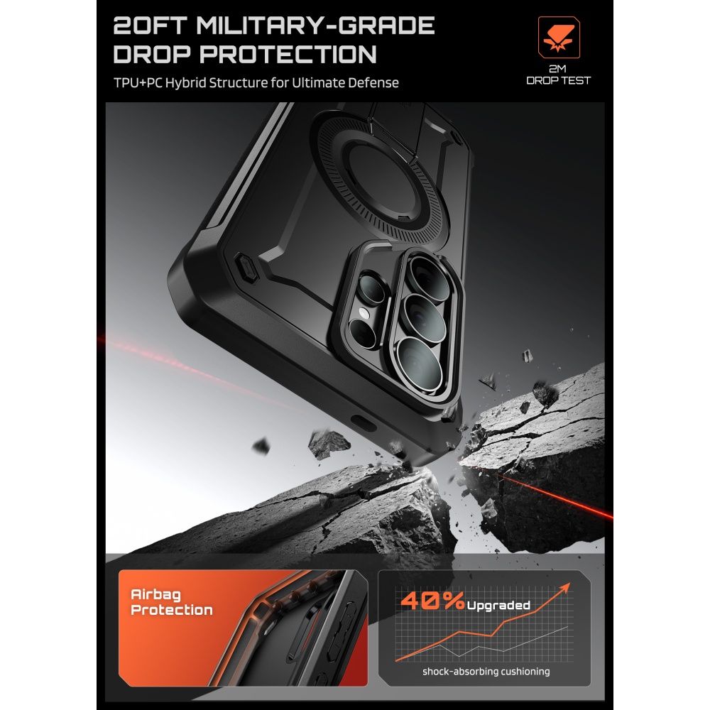 Pokrowiec Supcase Unicorn Beetle Pro czarny Samsung Galaxy S26 Ultra / 3 Pokrowiec Supcase Unicorn Beetle Pro czarny Samsung Galaxy S26 Ultra / 3