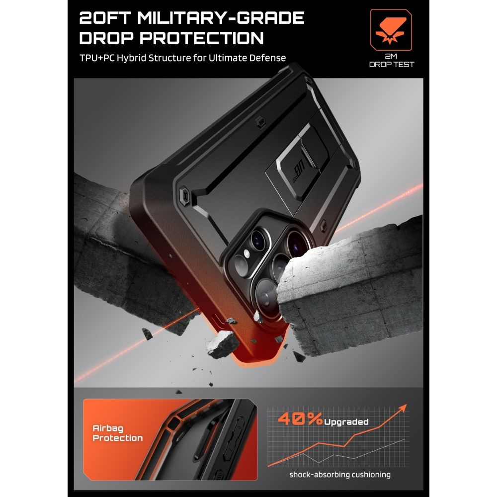 Pokrowiec Supcase Unicorn Beetle Pro czarny Samsung Galaxy S26 Ultra / 3 Pokrowiec Supcase Unicorn Beetle Pro czarny Samsung Galaxy S26 Ultra / 3