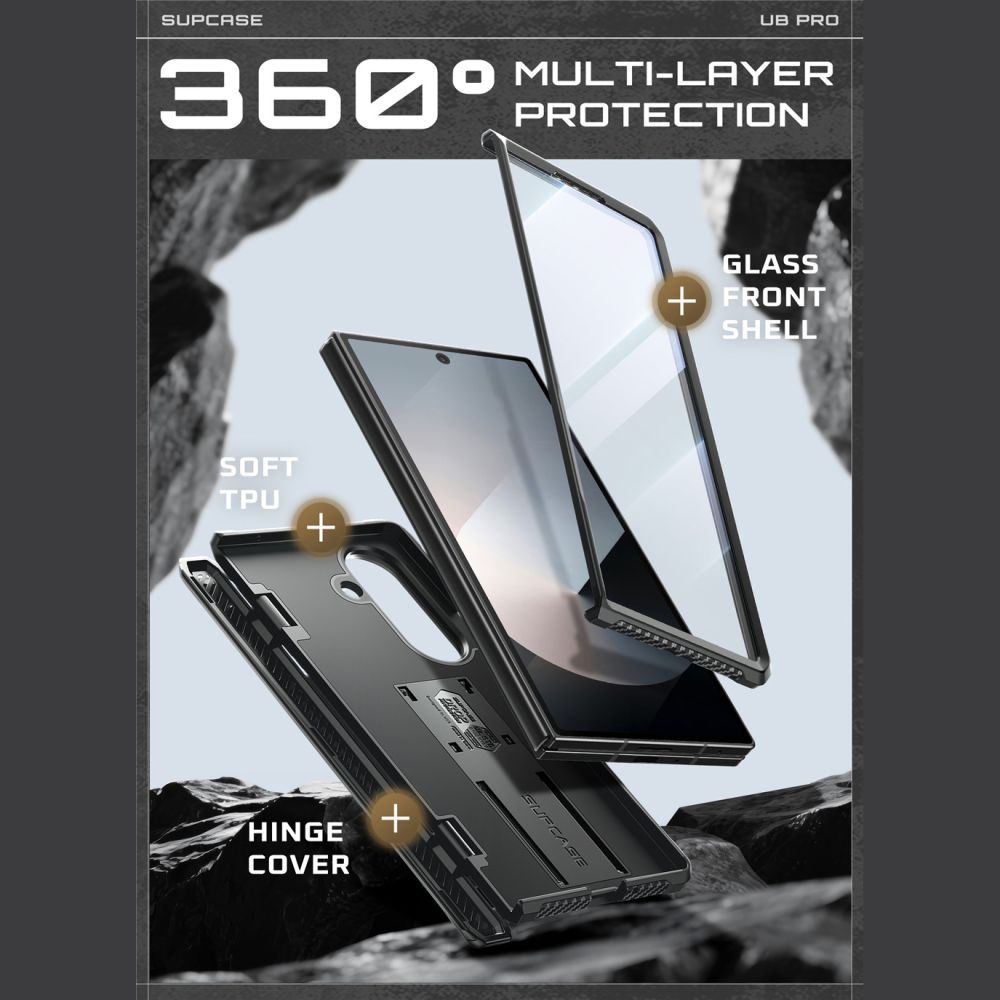 Pokrowiec Supcase Unicorn Beetle Pro czarny Samsung Galaxy Z Fold 7 / 4