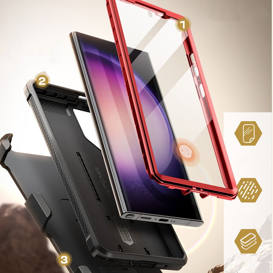 Pokrowiec Supcase Unicorn Beetle Pro czerwony Samsung Galaxy S24 Ultra / 5