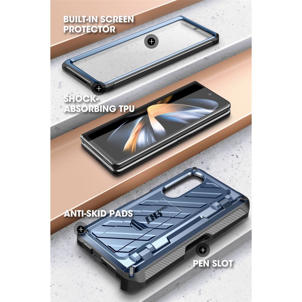 Pokrowiec Supcase Unicorn Beetle Pro niebieski Samsung Galaxy Z Fold 4 / 3