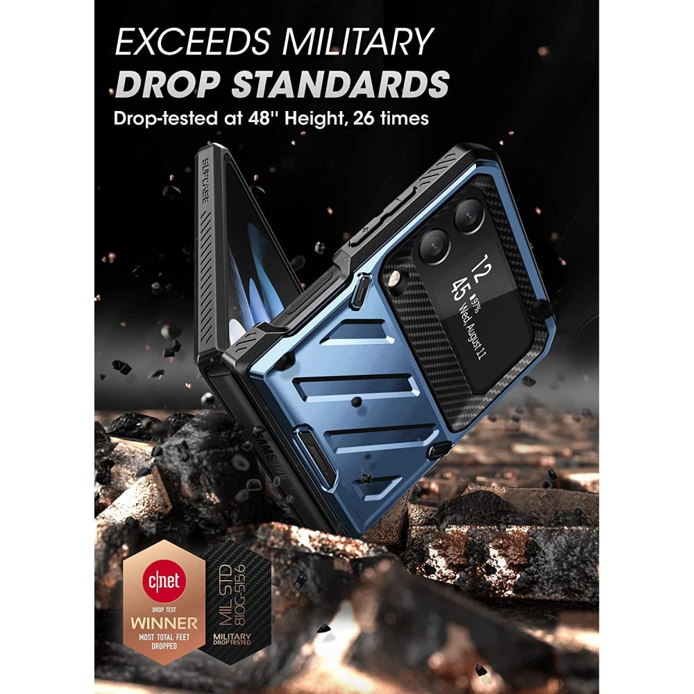 Pokrowiec Supcase Unicorn Beetle Pro niebieski Samsung Z Flip 4 / 4 Pokrowiec Supcase Unicorn Beetle Pro niebieski Samsung Z Flip 4 / 4