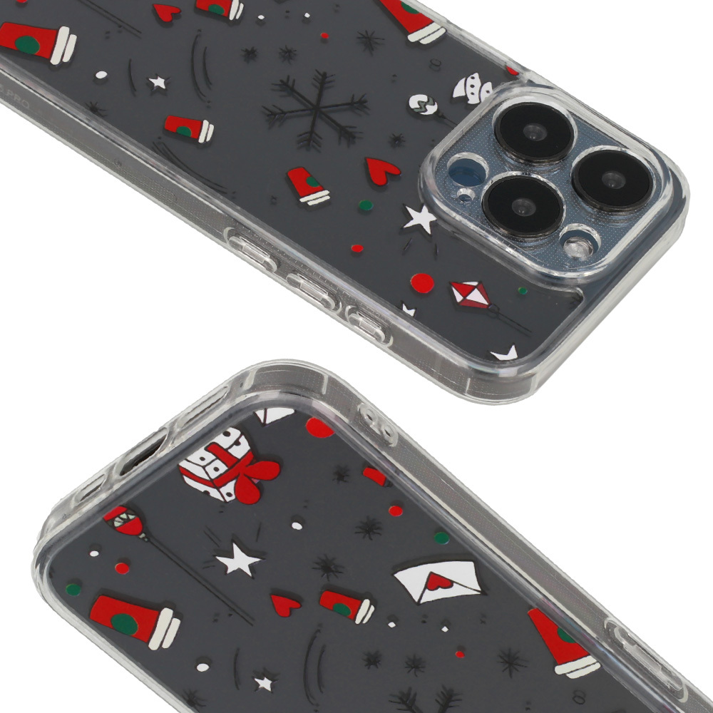 Pokrowiec �wi�teczny Christmas Clear Case wz�r 3 Apple iPhone 14 Pro / 4