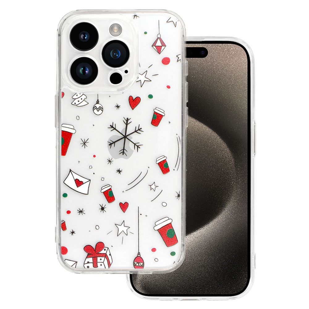 Pokrowiec �wi�teczny Christmas Clear Case wz�r 3 Apple iPhone 16 Pro
