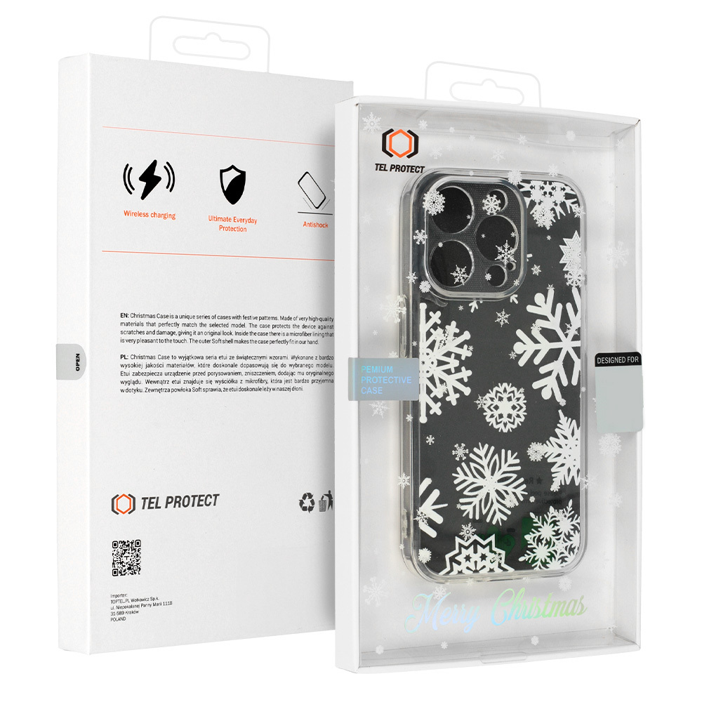 Pokrowiec �wi�teczny Christmas Clear Case wz�r 4 Apple iPhone 16 Pro Max / 7