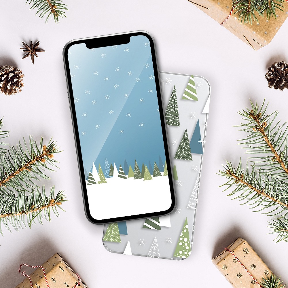Pokrowiec witeczny zimowy wzr las Xiaomi Redmi Note 10 / 2