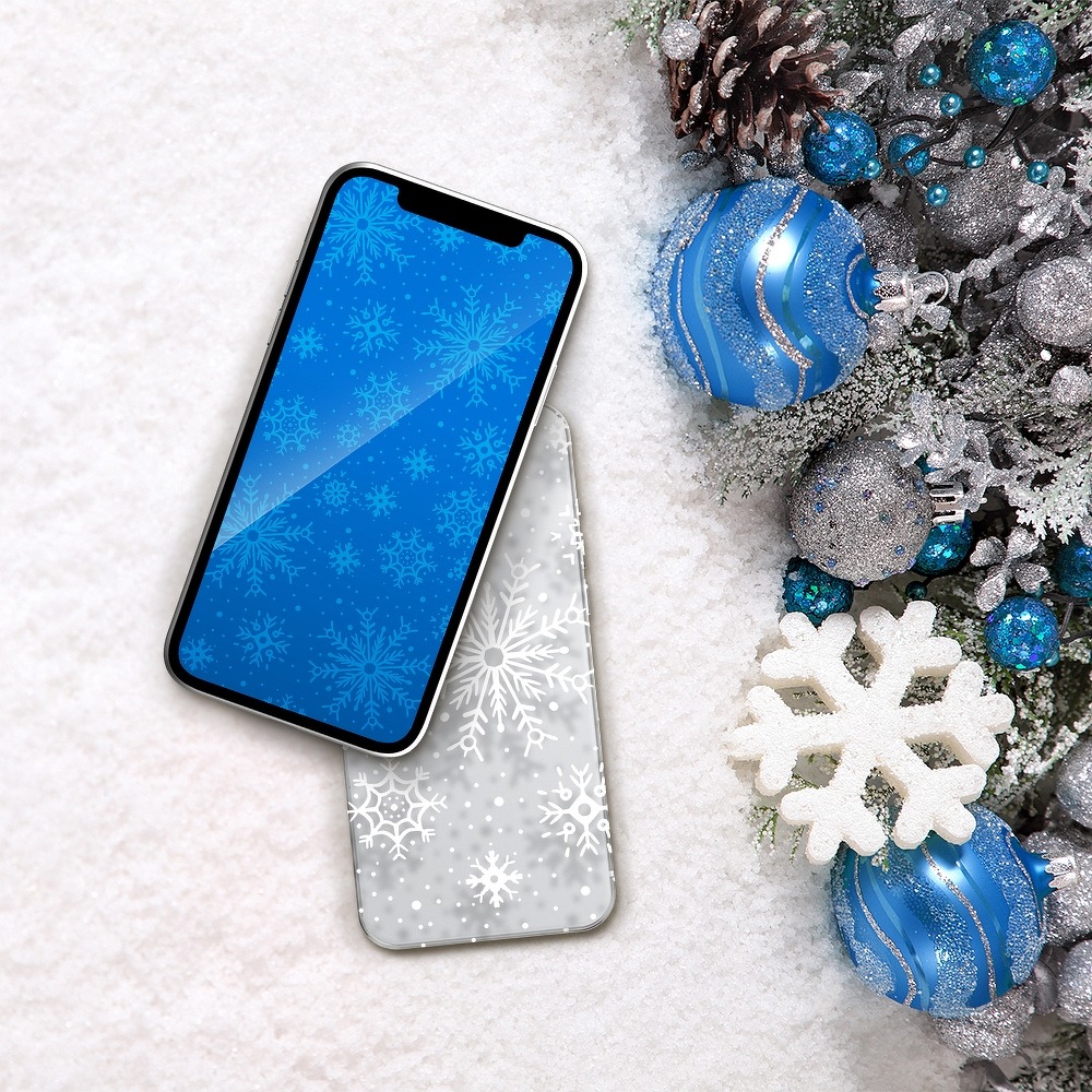 Pokrowiec witeczny zimowy wzr nieyca Samsung Galaxy A21s / 2