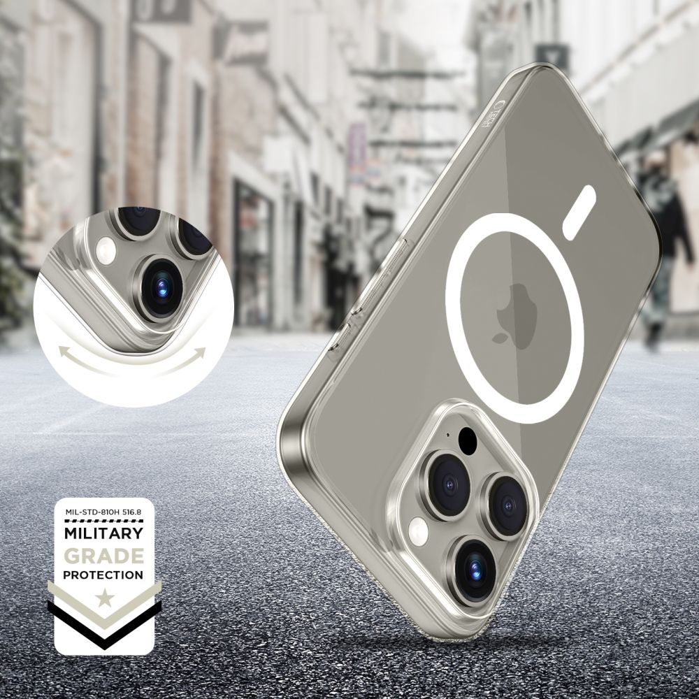 Pokrowiec Tech-Protect FlexAir prze�roczysty Apple iPhone 15 Pro / 2
