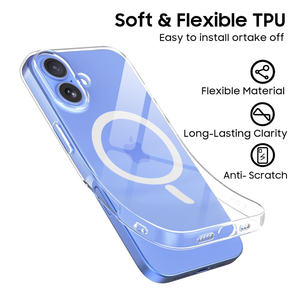 Pokrowiec Tech-Protect FlexAir prze�roczysty Apple iPhone 16 / 5