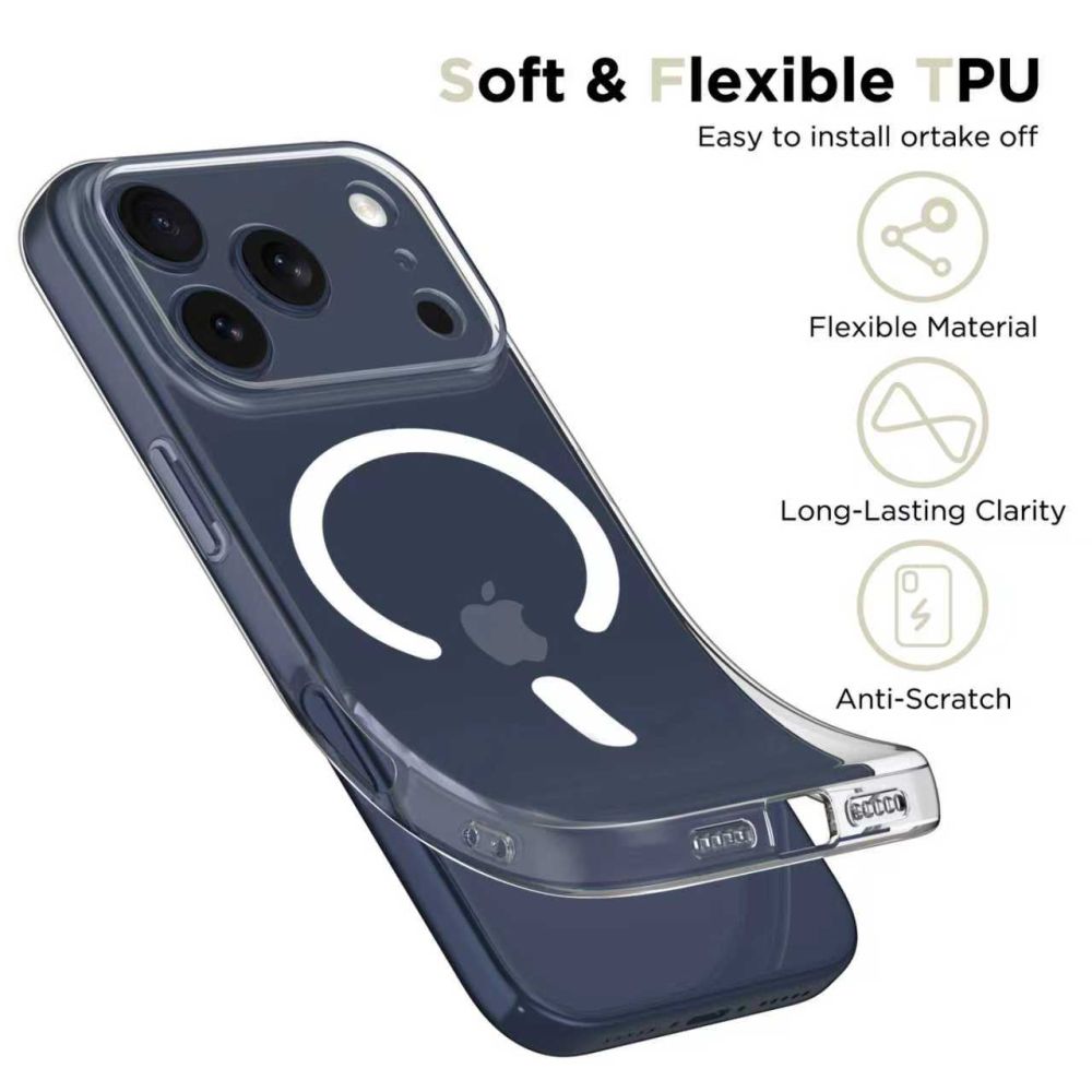 Pokrowiec Tech-Protect FlexAir prze�roczysty Apple iPhone 17 Pro / 3