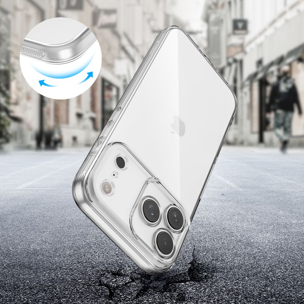 Pokrowiec Tech-Protect FlexAir przeźroczysty Apple iPhone 17 Pro Max / 2 Pokrowiec Tech-Protect FlexAir przeźroczysty Apple iPhone 17 Pro Max / 2