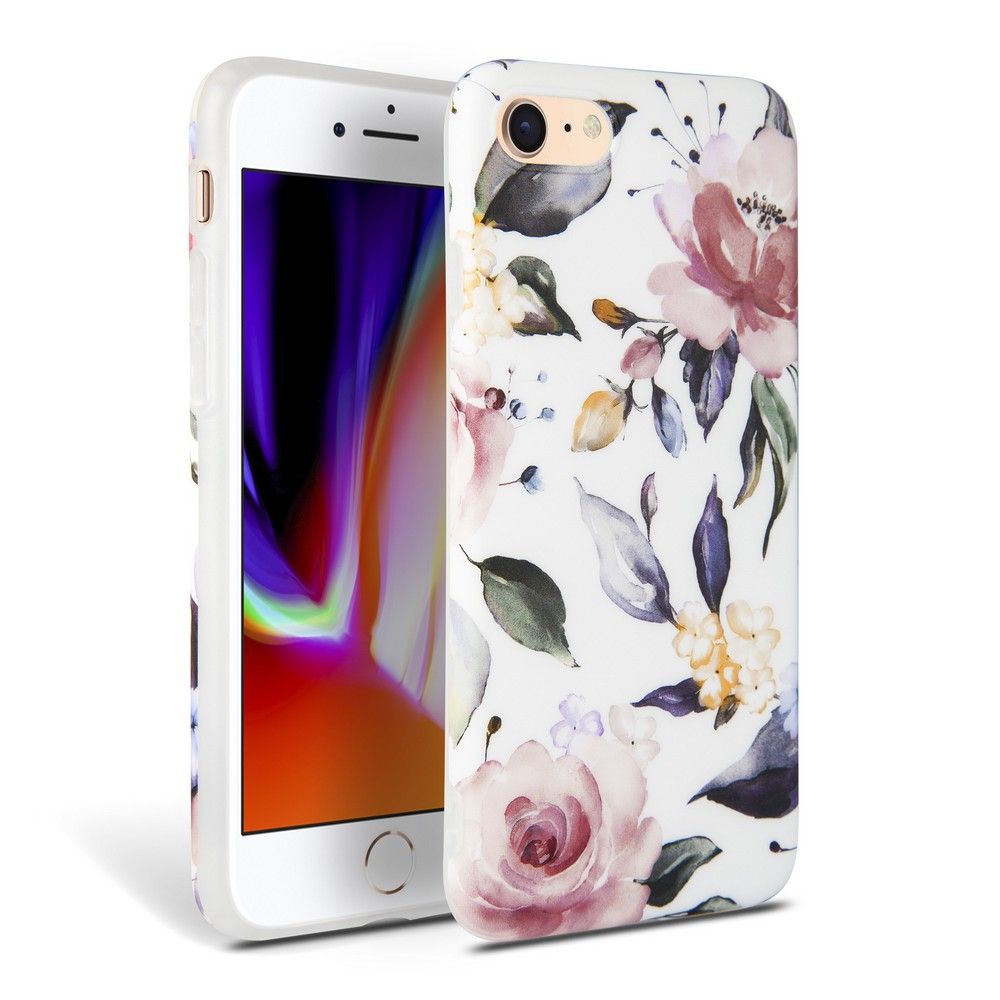 Pokrowiec Tech-protect Floral bia�y Apple iPhone 7