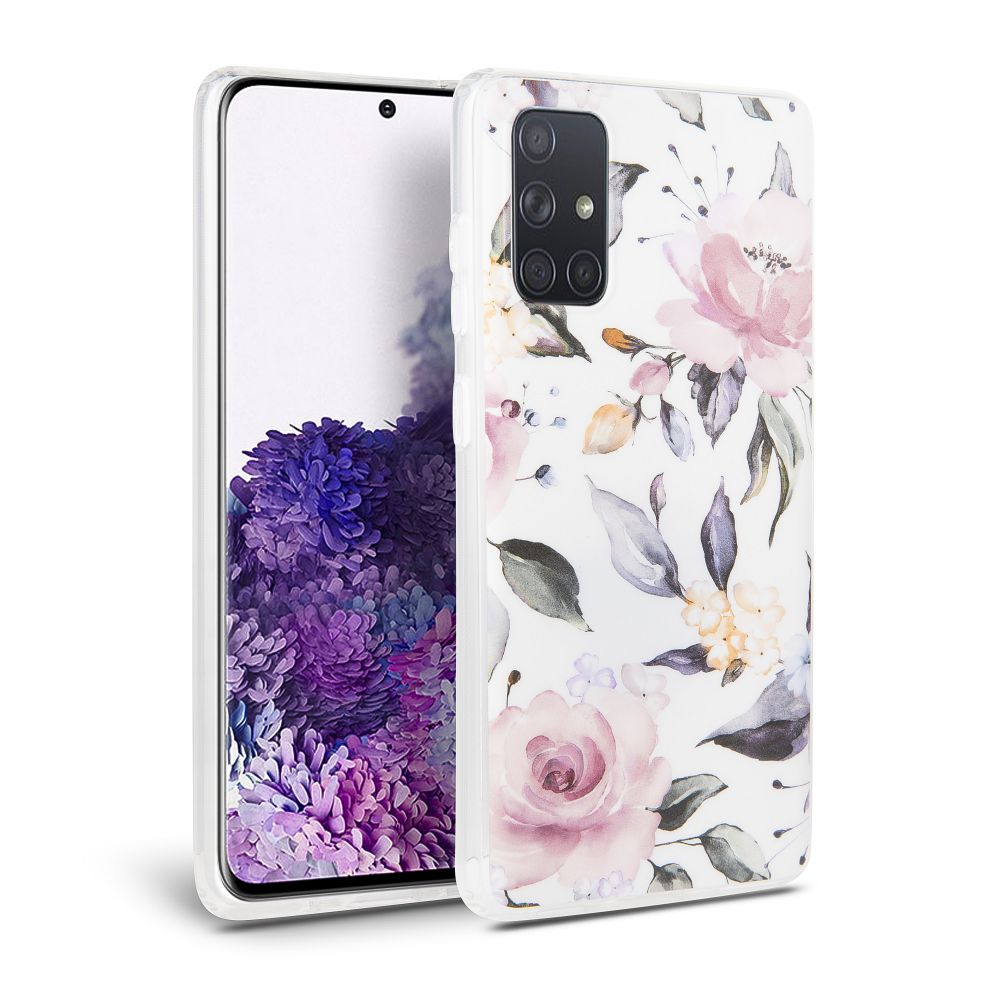 Pokrowiec Tech-protect Floral biay Samsung Galaxy A51