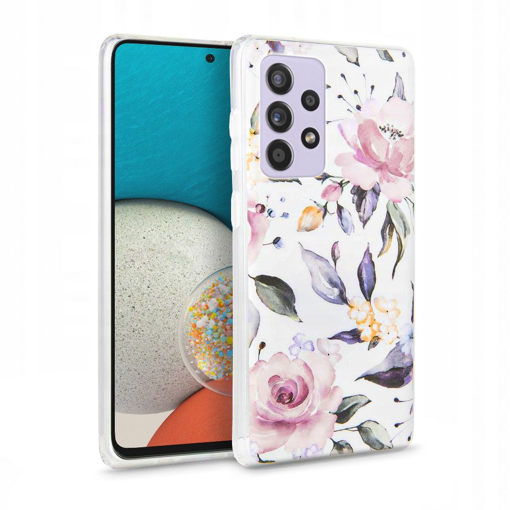 Pokrowiec Tech-protect Floral bia�y Samsung Galaxy A53 5G
