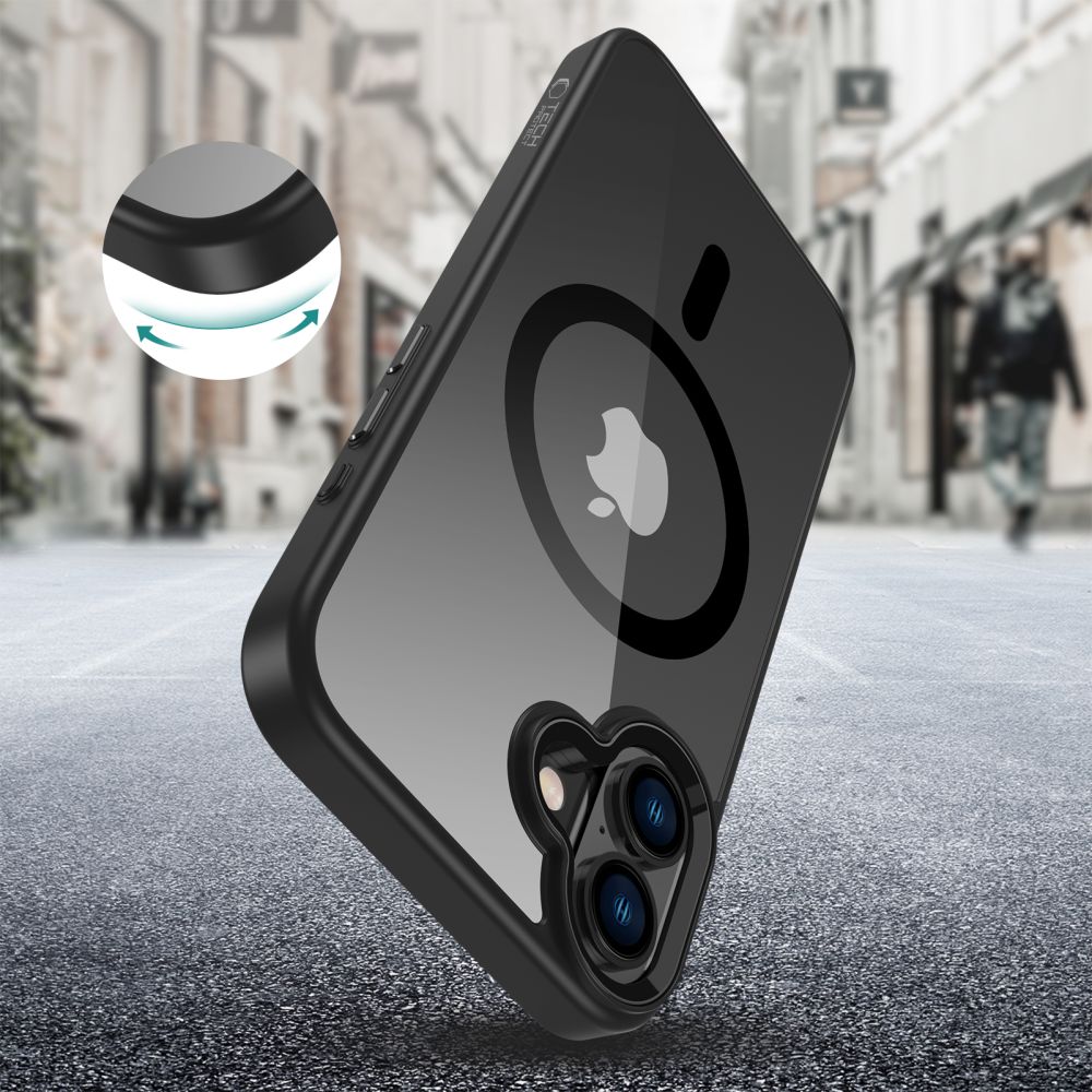 Pokrowiec Tech-Protect Magmat Magsafe black-clear Apple iPhone 16 Plus / 3 Pokrowiec Tech-Protect Magmat Magsafe black-clear Apple iPhone 16 Plus / 3