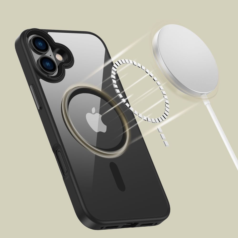 Pokrowiec Tech-Protect Magmat Magsafe black-clear Apple iPhone 16 Plus / 4 Pokrowiec Tech-Protect Magmat Magsafe black-clear Apple iPhone 16 Plus / 4