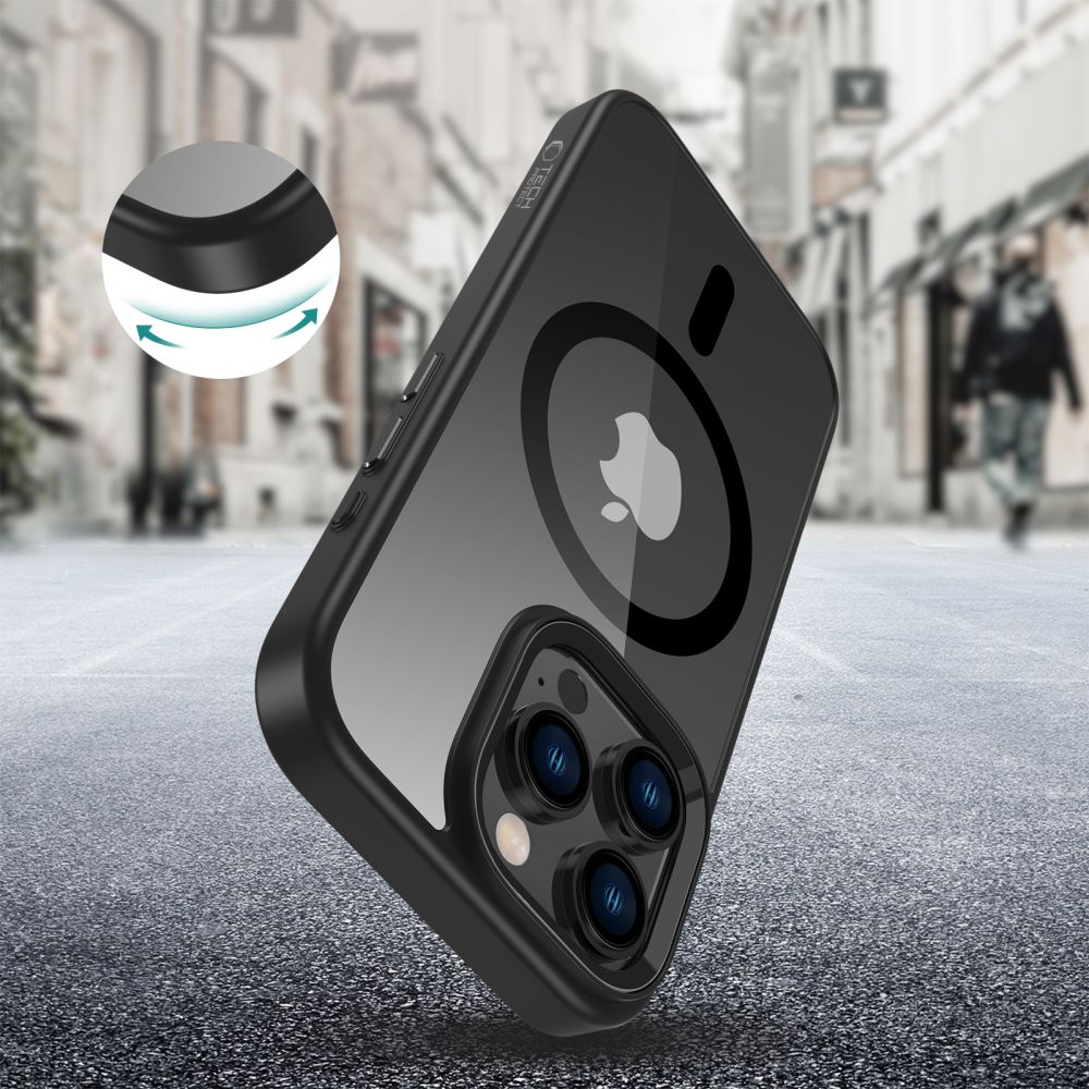 Pokrowiec Tech-Protect Magmat Magsafe black-clear Apple iPhone 16 Pro / 2