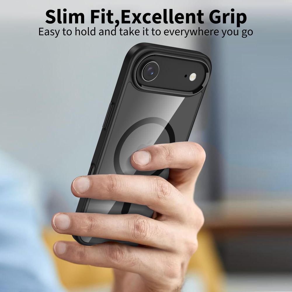 Pokrowiec Tech-Protect Magmat Magsafe black-clear Apple iPhone 17 Air / 5