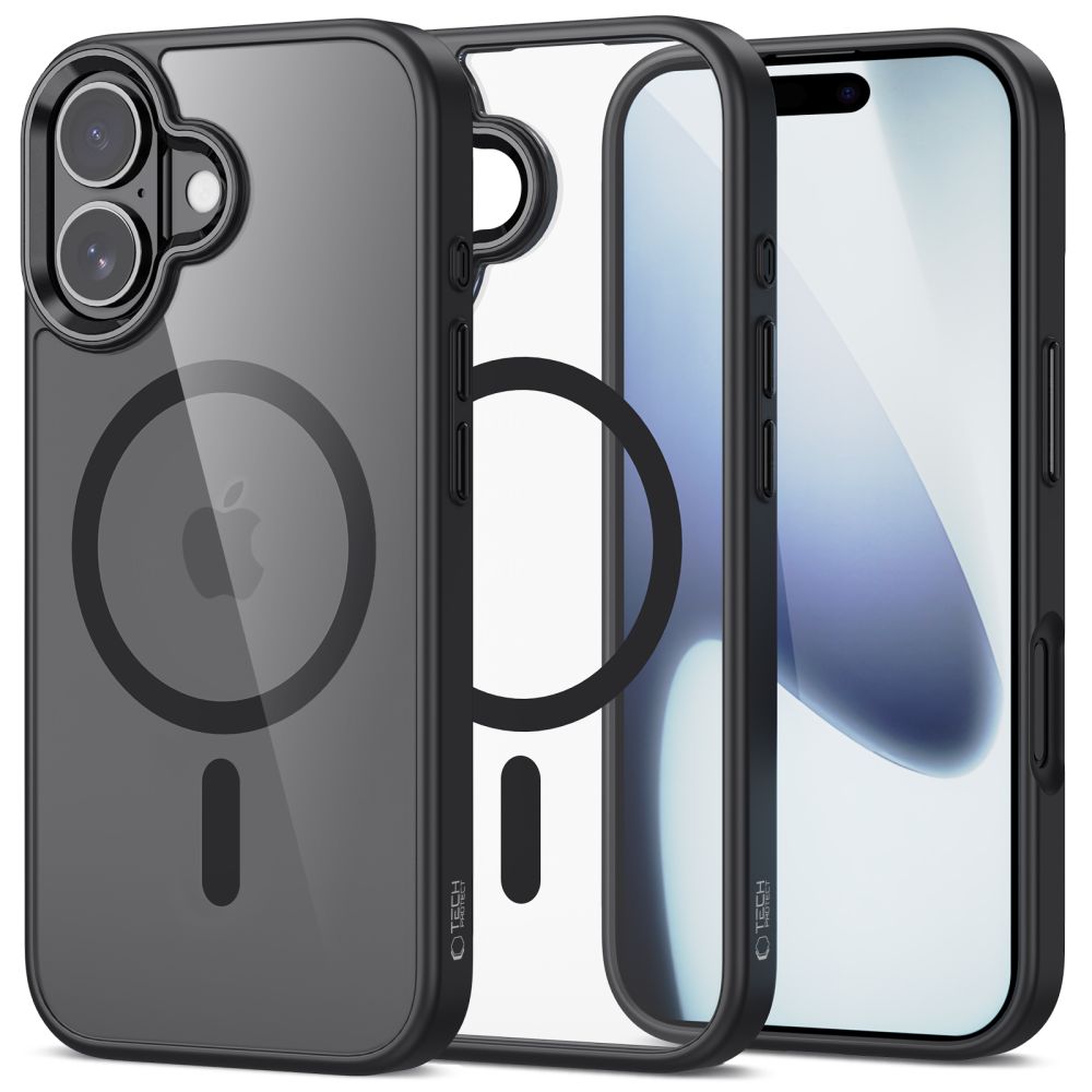 Pokrowiec Tech-Protect Magmat Magsafe black-clear Apple iPhone 17