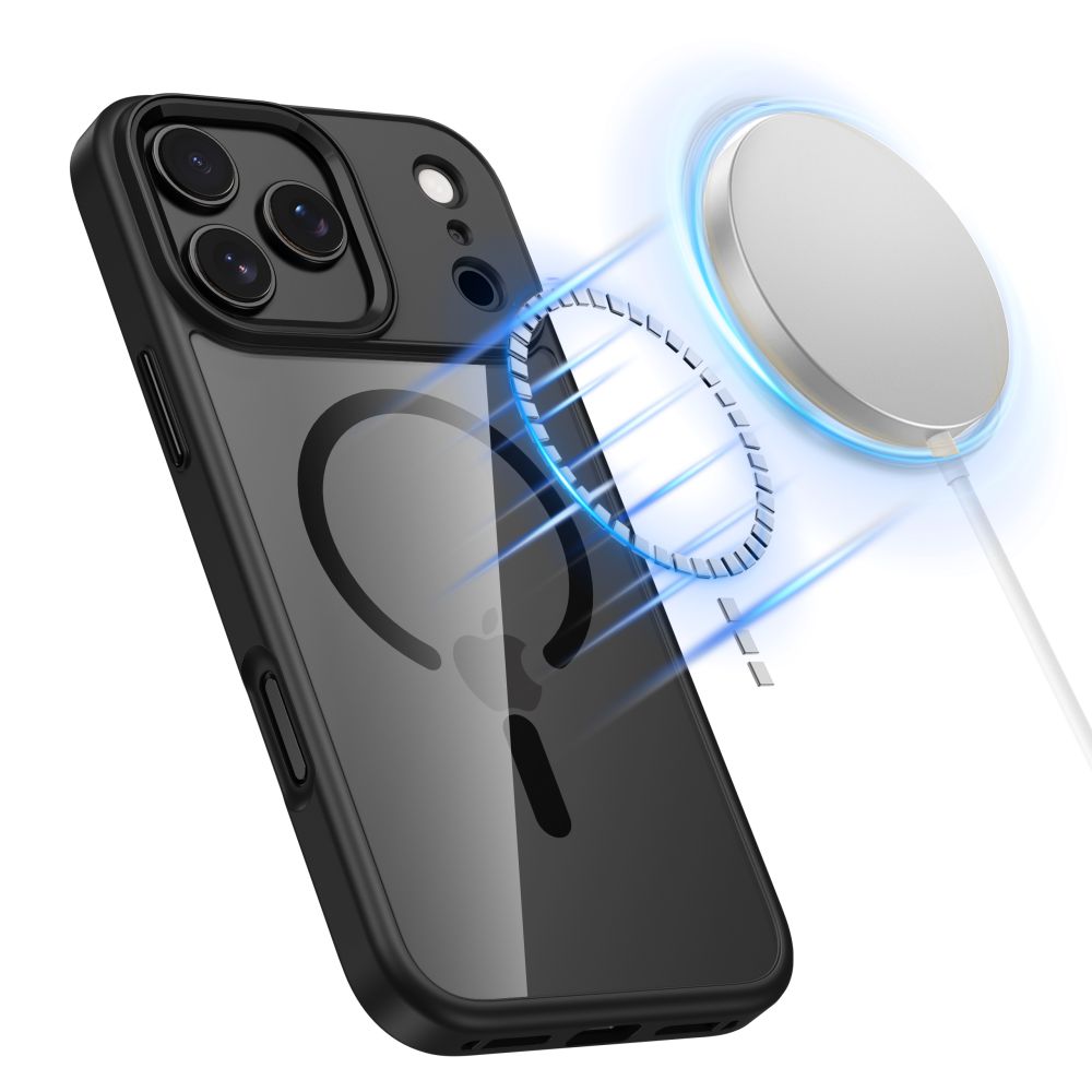 Pokrowiec Tech-Protect Magmat Magsafe black-clear Apple iPhone 17 Pro / 2 Pokrowiec Tech-Protect Magmat Magsafe black-clear Apple iPhone 17 Pro / 2