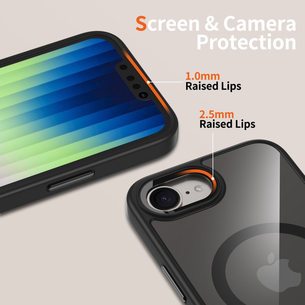 Pokrowiec Tech-Protect Magmat Magsafe black-clear Apple iPhone 17e / 3