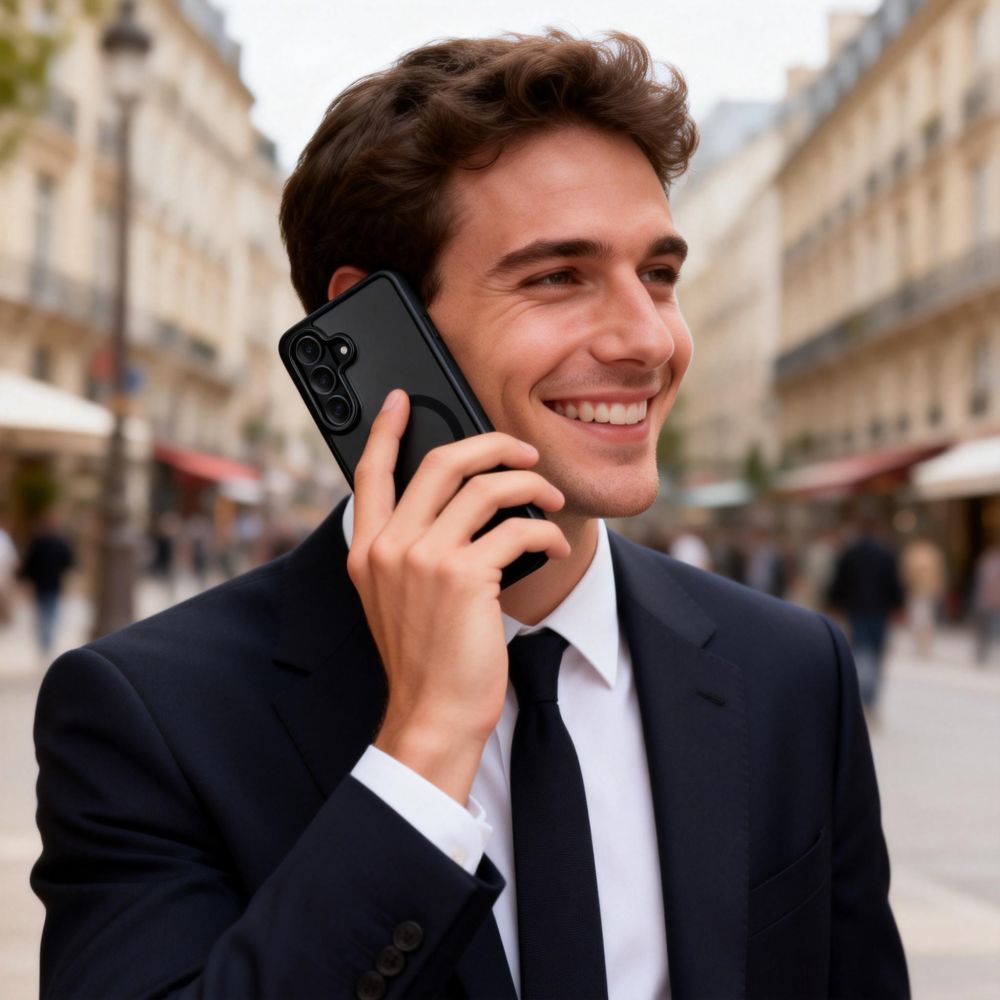 Pokrowiec Tech-Protect Magmat Magsafe black-clear Samsung Galaxy S26 Plus / 6