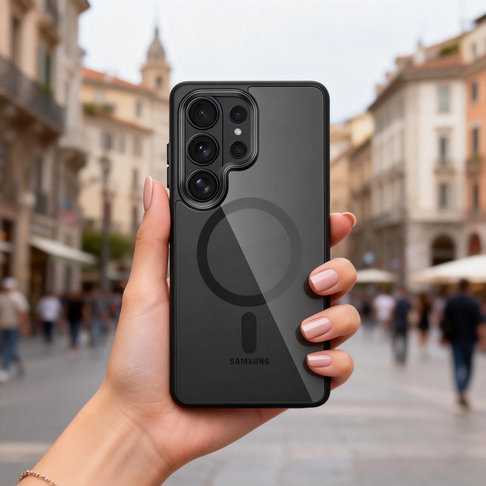 Pokrowiec Tech-Protect Magmat Magsafe black-clear Samsung Galaxy S26 Ultra / 9