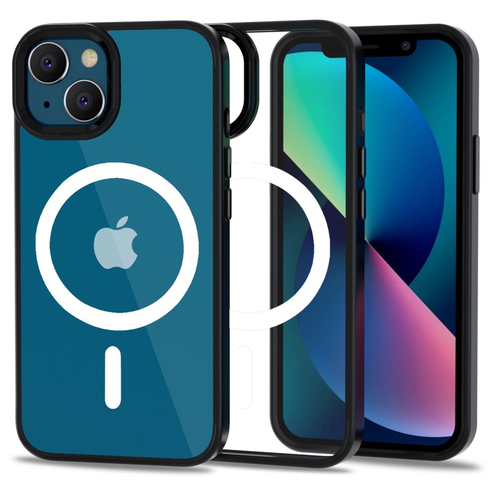 Pokrowiec Tech-Protect Magmat Magsafe clear-black Apple iPhone 13