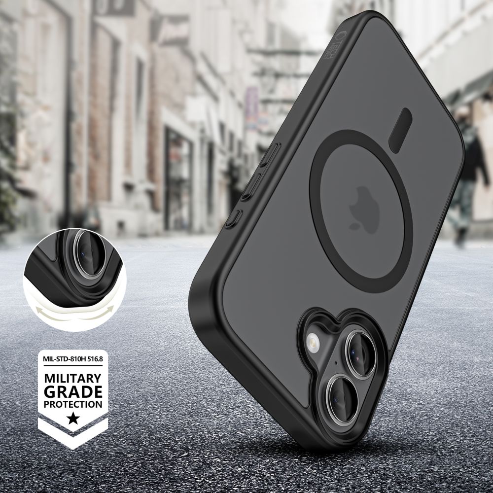 Pokrowiec Tech-Protect Magmat Magsafe czarny Apple iPhone 17 / 5 Pokrowiec Tech-Protect Magmat Magsafe czarny Apple iPhone 17 / 5