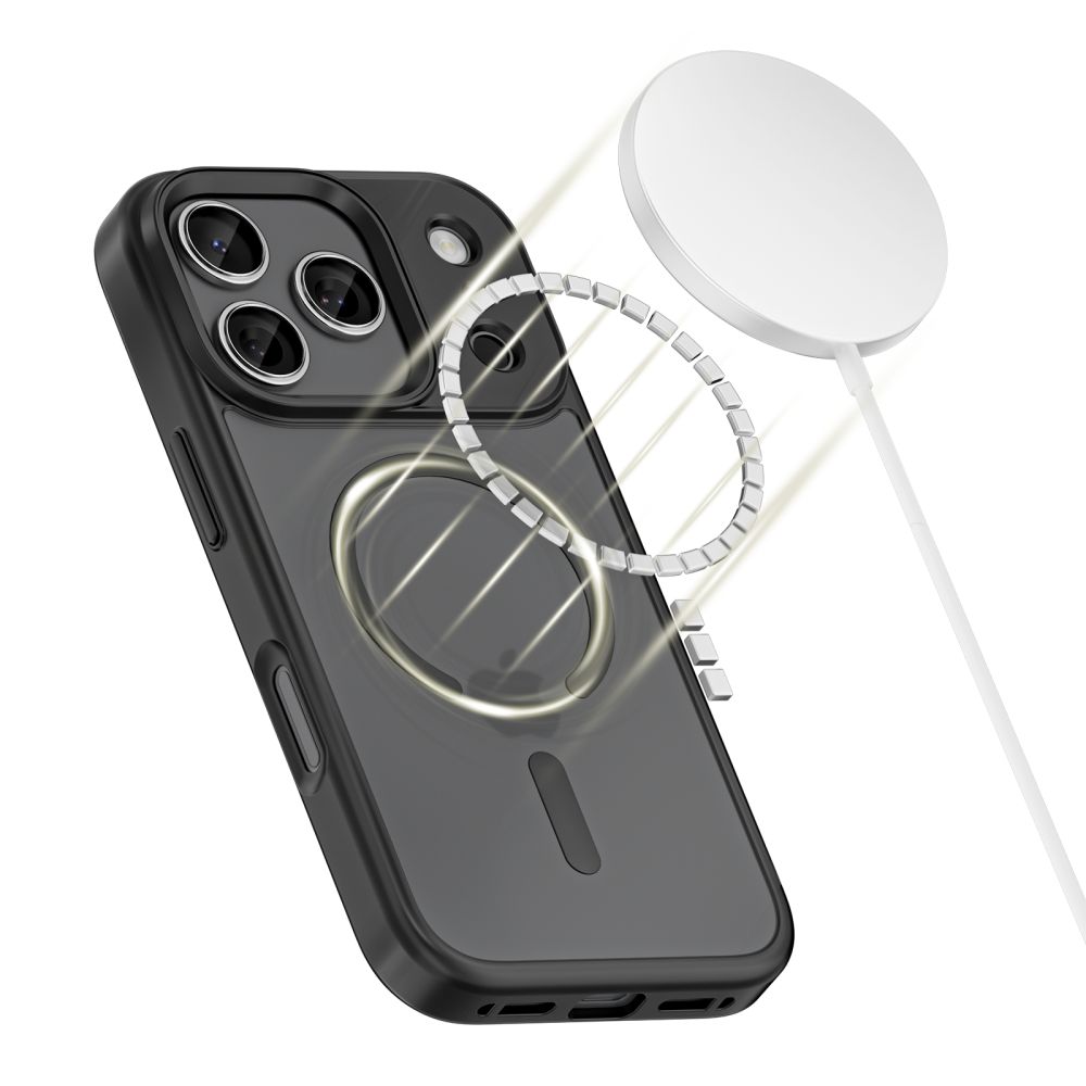 Pokrowiec Tech-Protect Magmat Magsafe czarny Apple iPhone 17 Pro / 2 Pokrowiec Tech-Protect Magmat Magsafe czarny Apple iPhone 17 Pro / 2