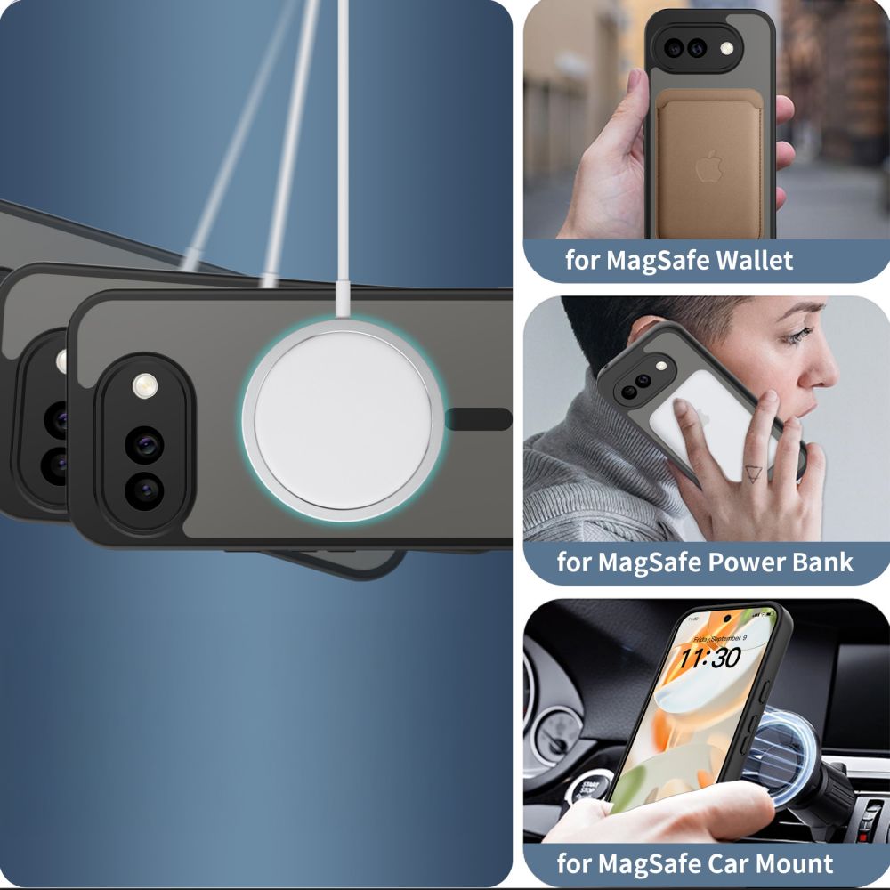 Pokrowiec Tech-Protect Magmat Magsafe czarny Google Pixel 10A / 5