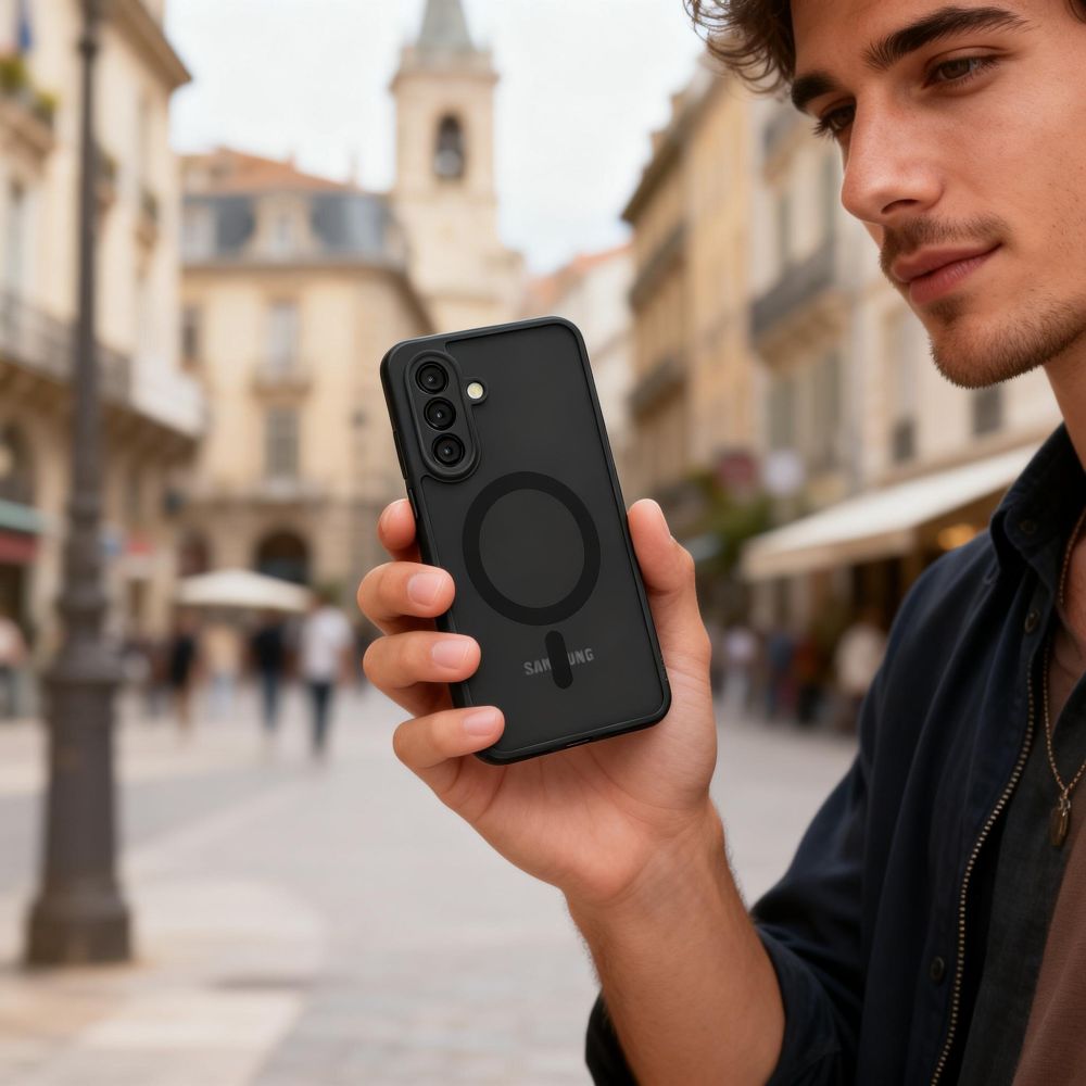 Pokrowiec Tech-Protect Magmat Magsafe czarny Samsung Galaxy A57 5G / 4 Pokrowiec Tech-Protect Magmat Magsafe czarny Samsung Galaxy A57 5G / 4