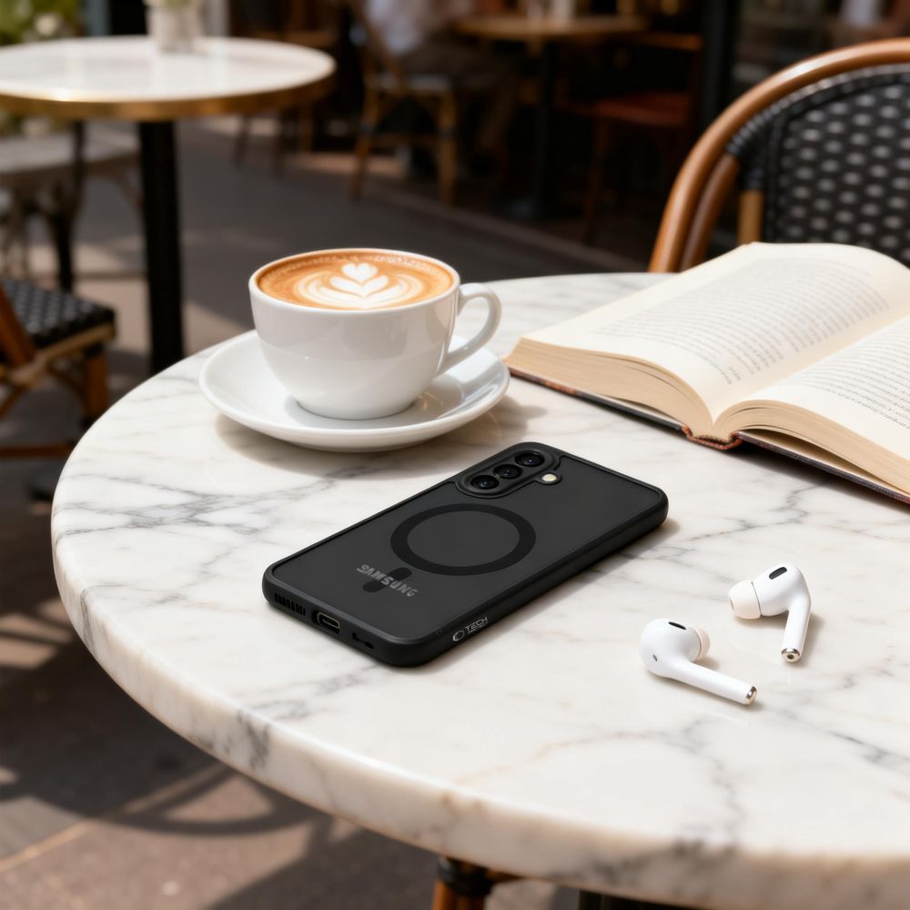 Pokrowiec Tech-Protect Magmat Magsafe czarny Samsung Galaxy A57 5G / 6 Pokrowiec Tech-Protect Magmat Magsafe czarny Samsung Galaxy A57 5G / 6