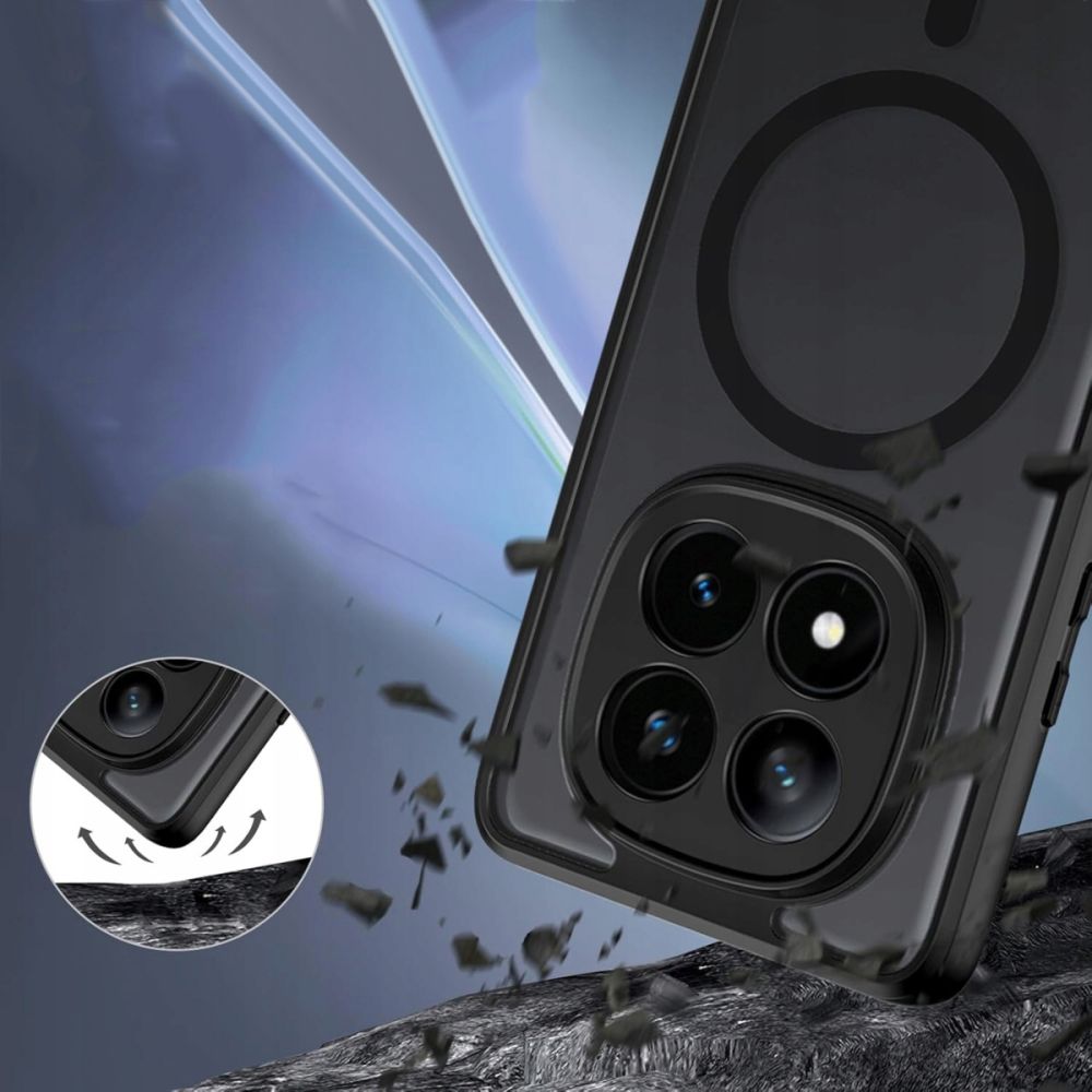 Pokrowiec Tech-Protect Magmat Magsafe czarny Xiaomi Redmi Note 14 Pro 5G / 2