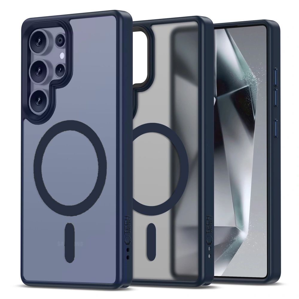 Pokrowiec Tech-Protect Magmat Magsafe granatowy Samsung Galaxy S25 Ultra