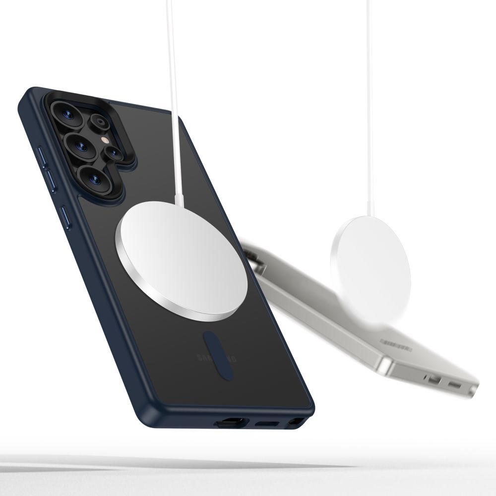 Pokrowiec Tech-Protect Magmat Magsafe granatowy Samsung Galaxy S25 Ultra / 2