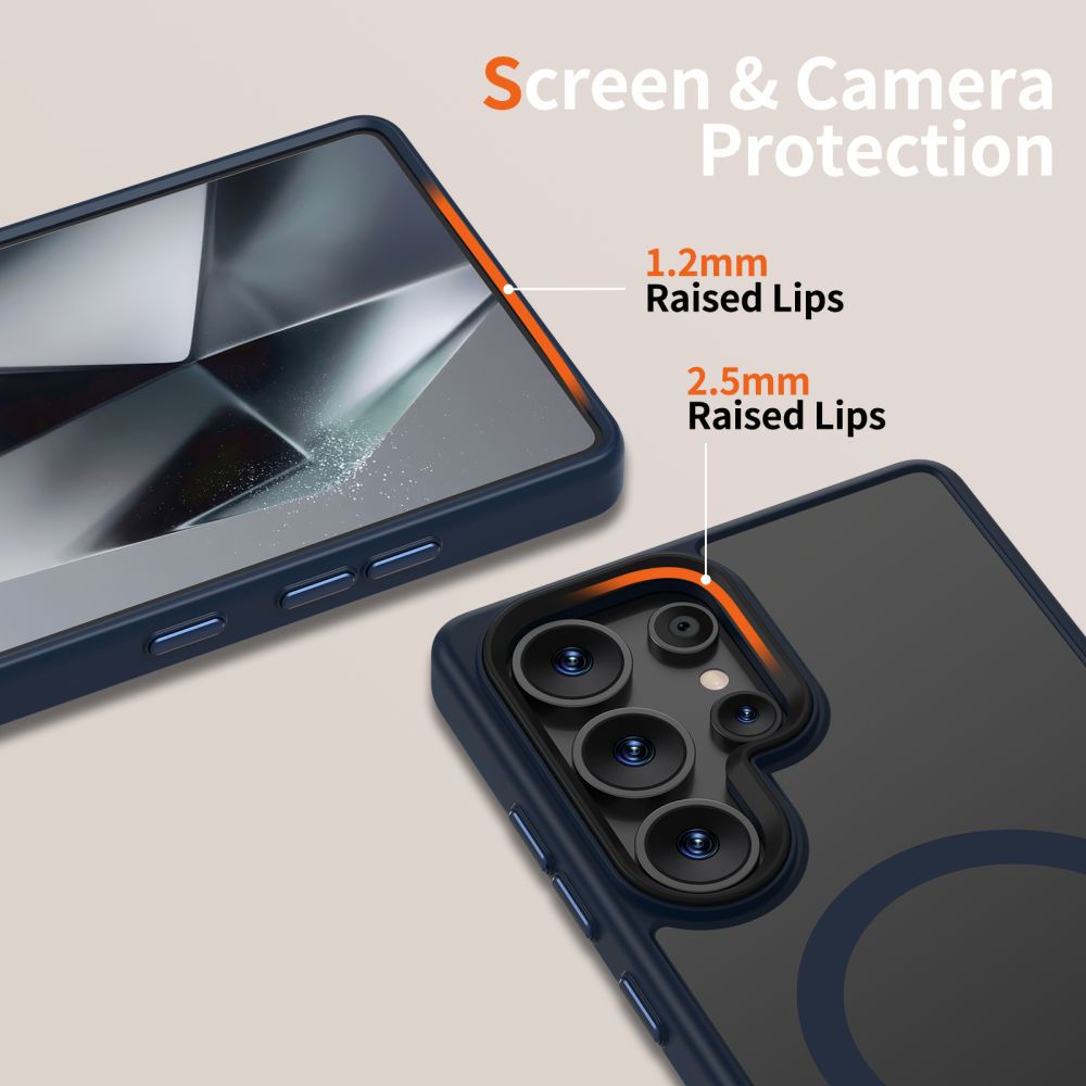 Pokrowiec Tech-Protect Magmat Magsafe granatowy Samsung Galaxy S25 Ultra / 3