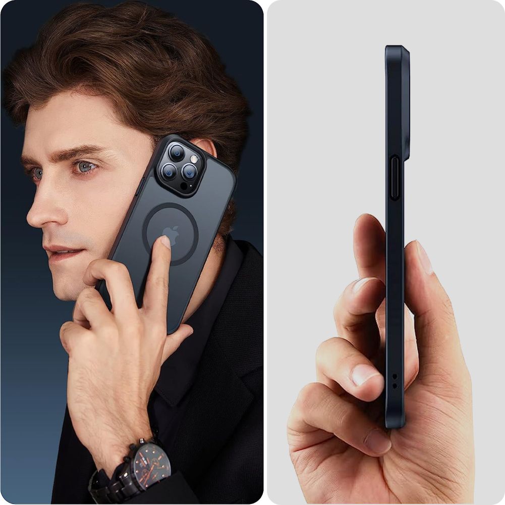 Pokrowiec Tech-Protect Magmat Magsafe czarny Apple iPhone 15 Pro Max / 5