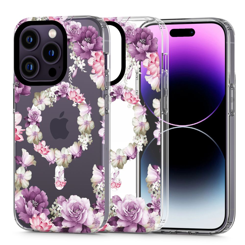 Pokrowiec Tech-Protect Magmood Magsafe wz�r rose floral Apple iPhone 13 Pro