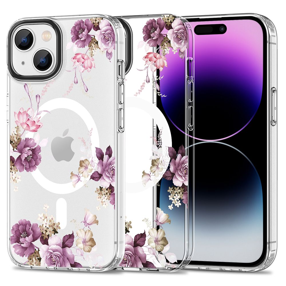 Pokrowiec Tech-Protect Magmood Magsafe wzr spring floral Apple iPhone 15